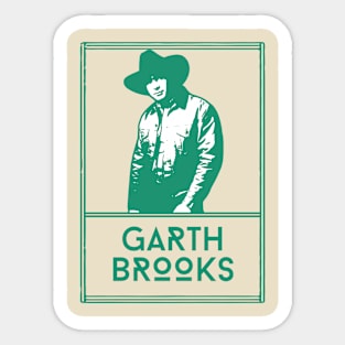 Garth brooks\\vintage fan art Sticker